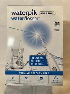 Waterpik Water Flosser Aquarius WP-660C - Blanco - NUEVO Foto 1 de 4