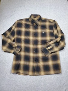 Camicia Dyse One XXL manica lunga abbottonata uomo a quadri flanella pesante streetwear - Foto 1 di 7
