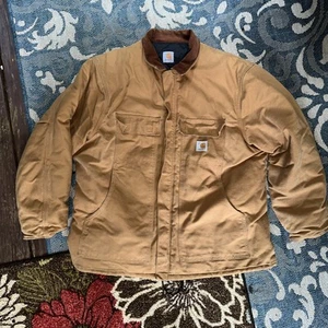 VTG Carhartt Heavy Duty Carpenter Warm 2XL Western BARN Jacket Quilted - Picture 1 of 7