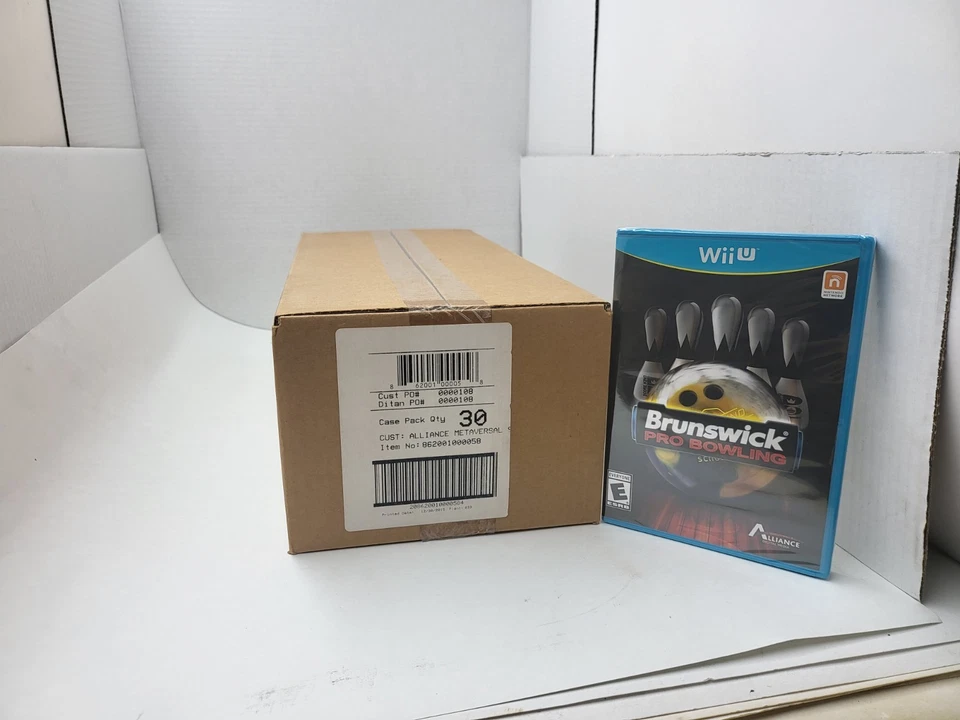 30 LOT MINT NEW FACTORY SEALED BRUNSWICK PRO BOWLING FOR NINTENDO WII U - Image 1 of 4