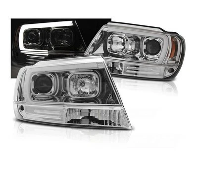 faros para CHRYSLER JEEP GRAND CHEROKEE 1999 2000-2005 tubo luz cromo LHD Foto 1 de 3