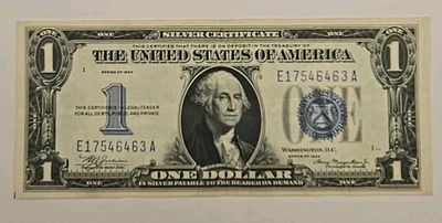 Series 1934 $1 Silver Certificate "Funny Back" - Image 1 of 4