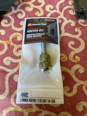 49592 Carbide Tipped Corner Rounding 1/16 R x 5/8 D x 5/16 CH x 1/4 Inch SHK - Image 1 of 3