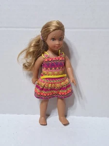American Girl Doll Lea Clark Mini 6.5” Original Dress Panties Blonde Blue Eyes - Picture 1 of 8