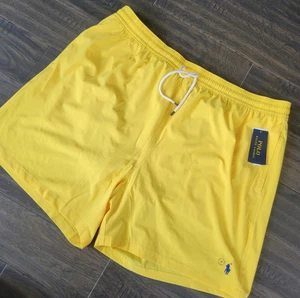 Polo Ralph Lauren Men Yellow Trunks Swim Shorts Mesh Big & Tall 3XB New - Picture 1 of 14