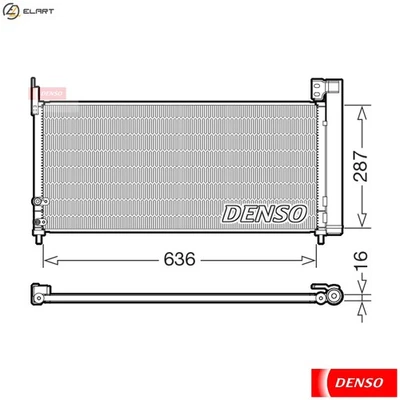 CONDENSER AIR CONDITIONING DCN50122 FOR TOYOTA 2ZR-FXE 1.8L 4cyl AURIS - Image 1 of 4