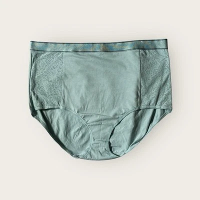 Braguita Lane Bryant Cacique Algodón Cintura Alta con Encaje Brillo Ancho 18/20 Foto 1 de 2