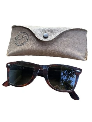 复古雷朋 RB2140 Original Wayfarer 太阳镜玳瑁色 罕见 5022 — 第 1/4 张图片