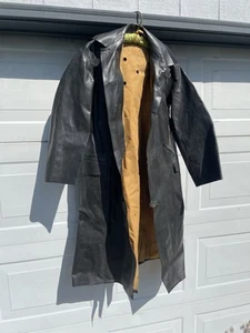 Antique Raincoat Jacket Rubber/plastic 3 1709 (size 38?) Army? Bf Goodrich? - Picture 1 of 13