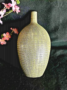 Vaso Calabash alto 13" vintage - Foto 1 di 9