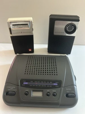 (3) Two Old AM Radios LLoyd’s & Panasonic Radio and one UK Design AM/FM.  - Image 1 of 4