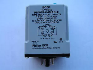 Philips ECG #RLY4943 Programmable Time Delay Relay V.G.C!!! Free Shipping - Picture 1 of 2