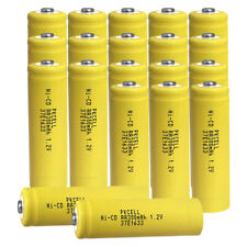 20x Rechargeable AA Battery for Garden Solar Lights NiCD 300mAh 1.2V Button Top