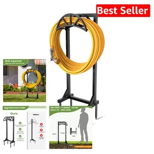 Durable Detachable Outdoor Hose Rack with Trident Style - 150ft Max Hose Storage - Picture 1 of 9