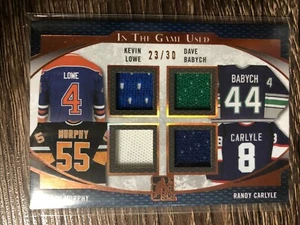 LOWE BABYCH MURPHY 2017 Leaf In The Game Used QUAD Game Used Jersey #23/30 - Picture 1 of 1