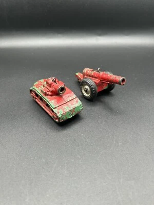 Antique  Cast Iron WWI Military Tank 3960 Howitzer Cannon 3940 Working Nice! - Image 1 of 4