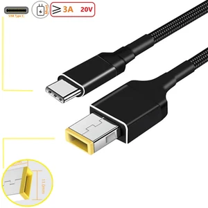 USB Type C to Laptop Power Charger Adapter Charging Cable for Thinkpad Lenovo - Picture 1 of 12