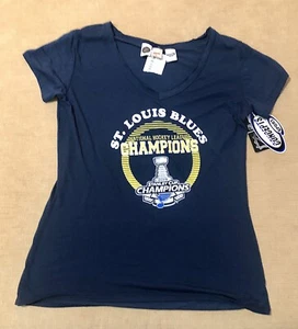 St. Louis Blues Damen T-Shirt Large Stanley Cup 2019 Geschenk - Bild 1 von 12