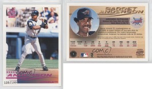 2000 Pacific Crown Collection Holographic Purple /199 Garret Anderson #1