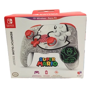 Controlador inalámbrico recargable PDP REMATCH GLOW para Nintendo Switch Boo Hoo - Imagen 1 de 1