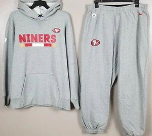 SUDADERA NIKE SAN FRANCISCO 49ERS SUDADERA CON CAPUCHA + PANTALONES EMITIDOS POR EL EQUIPO DE LA NFL (TALLA 2XL) - Imagen 1 de 16