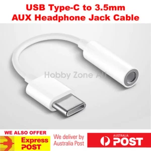USB Type C to 3.5mm Headphone Audio Jack AUX Adapter Cable Samsung Huawei Oppo - Picture 1 of 6