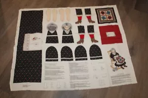 Vtg VIP CUT & SEW PANEL "Granny & Her Quilt" DOLL - Picture 1 of 4