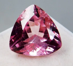 Certified 13.40 Ct Natural Brazilian Morganite Vivid Rose Pink Loose Gemstone - Picture 1 of 13