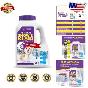 All-Surface Pet Safe Snow & Ice Melt - Eco-Friendly Calcium Chloride Formula - Picture 1 of 8