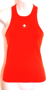 HELMUT LANG Women's LIFEGAURD Racerback Tank Top XS NWT 150 Firey Red - Picture 1 of 8