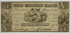 1851 Philadelphia Pennsylvania THE GIRARD BANK $5 Obsolete Currency--CFT