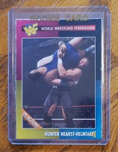 1995 WWF Magazine Card #62 Hunter Hearst-Helmsley RC Triple H Rookie WWE CREASED