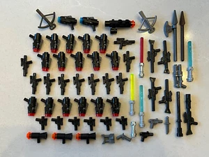 LEGO Star Wars - WEAPONS Lot For Minifigures - Lightsaber Gun Rifle Blasters - Picture 1 of 4