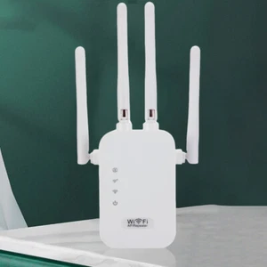 1200Mbps Wireless WiFi Repeater Dual-Band 2.4GHz/5GHz Enhancer (300M EU Plug) - Afbeelding 1 van 9