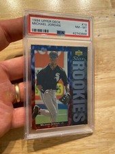 Michael Jordan Rookie PSA 8 Upper Deck ICON Baseball Vintage Collector Card 1994