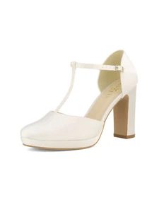 Brautschuhe aus Satin Schuhe Damenschuhe Hochzeit 9,5 cm Absatz High Heels Pumps - Bild 1 von 4