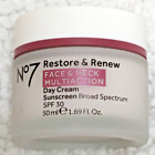 Crème de jour multi-action No7 restaurer et renouveler le visage et le cou FPS30 1,69 oz neuve dans son emballage