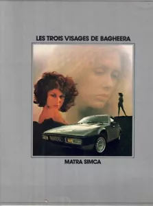 Katalog Broschüre Matra Simca Bagheera 08/1976 Belgien auf Französisch - Bild 1 von 2