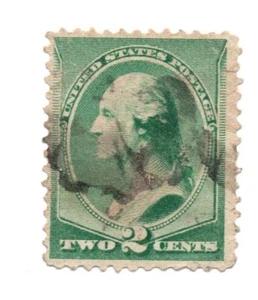 US Scott #213, Single 1887 George Washington 2c Usado (a3) - Imagen 1 de 1