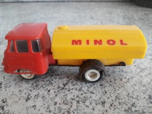 Robur LO 2500 Minol DDR LKW Plastespielzeug mit Schwungradantrieb Friktionsmotor - Bild 1 von 6