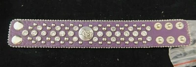 Pulsera de cuero púrpura Abilene Christian para damas diamantes de imitación estilo elegante brillo Foto 1 de 2
