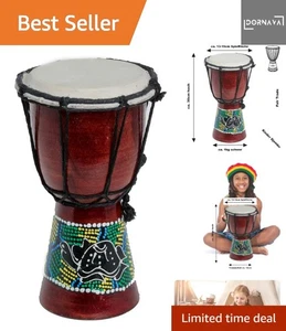 Djembe Trommel Bongo Drum Handtrommel Buschtrommel Percussion Kinder Fair Tra... - Bild 1 von 7