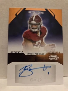 Bryce Young 2023 Sage Hit Aspire Auto Rookie Card RC Alabama - Picture 1 of 2