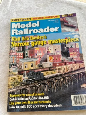 Model Railroader Magazine September 1998 Narrow Gauge Masterpiece MRC - Image 1 of 2