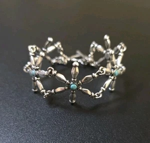 Lucky Brand Silver Tone Turquoise Star Bracelet - Picture 1 of 5