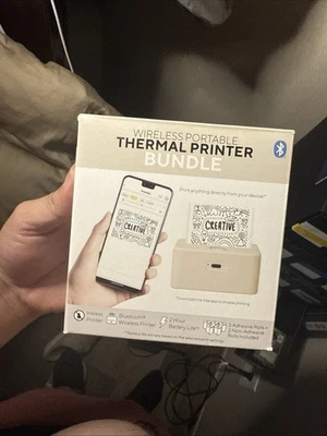 Core innovation wireless portable thermal Bluetooth Printer bundle white CTP500 - Image 1 of 4