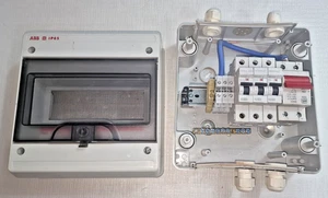 ABB IP65 Fuse Board Consumer Unit Enclosure Domestic Mains Electric MCB Breakers - Picture 1 of 13