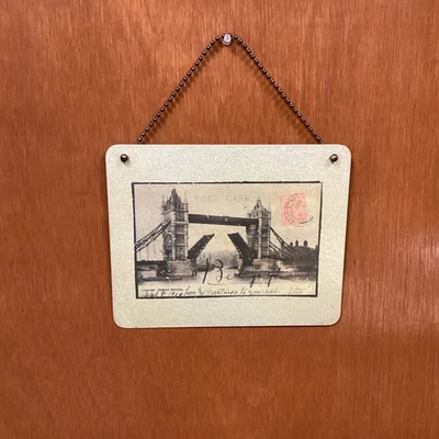 Винтажная фотография Тауэрского моста в Лондоне репродукция металлической таблички 8 x 10 - Изображение 1 из 4