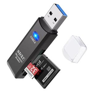Lector de tarjetas portátil USB 3.0 para SD, SDHC, SDXC, Microsd, Microsdhc, Microsdxc, - Imagen 1 de 12