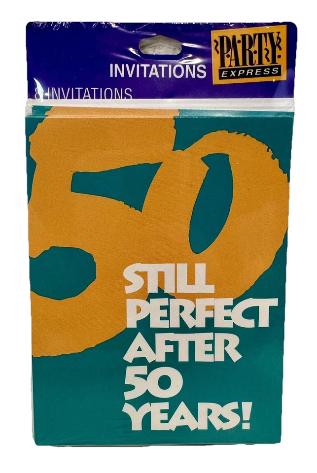 Vintage Hallmark Turning 60 years old Birthday Invitations 8 Count